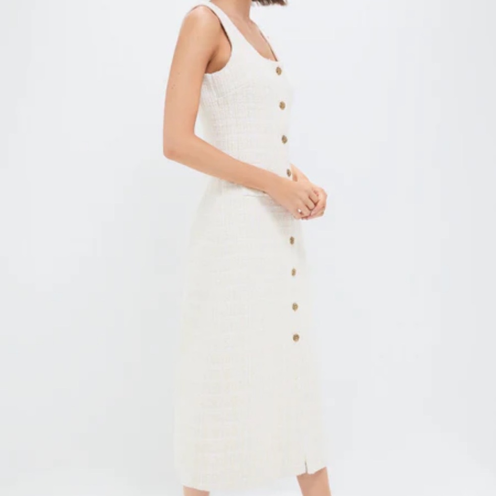 Tuckernuck Cream Midi Dress - Picture 3 of 6